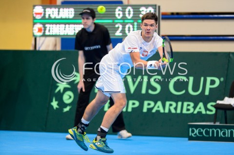  07.04.2018 SOPOT<br />DAVIS CUP BNP PARIBAS DRUZYNOWE MISTRZOSTWA SWIATA W TENISIE 2 RUNDA STREFY EURO AFRYKANSKIEJ<br />DAVIS CUP BNP PARIBAS THE WORLD CUP OF TENNIS 2 ROUND EURO AFRICA AREA<br />POLSKA (poland) - ZIMBABWE (zimbabwe)<br />N/Z KAMIL MAJCHRZAK<br /> 
