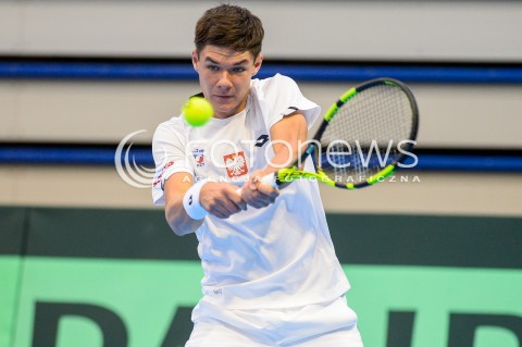  07.04.2018 SOPOT<br />DAVIS CUP BNP PARIBAS DRUZYNOWE MISTRZOSTWA SWIATA W TENISIE 2 RUNDA STREFY EURO AFRYKANSKIEJ<br />DAVIS CUP BNP PARIBAS THE WORLD CUP OF TENNIS 2 ROUND EURO AFRICA AREA<br />POLSKA (poland) - ZIMBABWE (zimbabwe)<br />N/Z KAMIL MAJCHRZAK<br /> 