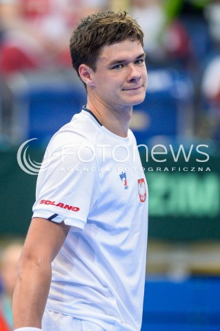  07.04.2018 SOPOT<br />DAVIS CUP BNP PARIBAS DRUZYNOWE MISTRZOSTWA SWIATA W TENISIE 2 RUNDA STREFY EURO AFRYKANSKIEJ<br />DAVIS CUP BNP PARIBAS THE WORLD CUP OF TENNIS 2 ROUND EURO AFRICA AREA<br />POLSKA (poland) - ZIMBABWE (zimbabwe)<br />N/Z KAMIL MAJCHRZAK<br /> 