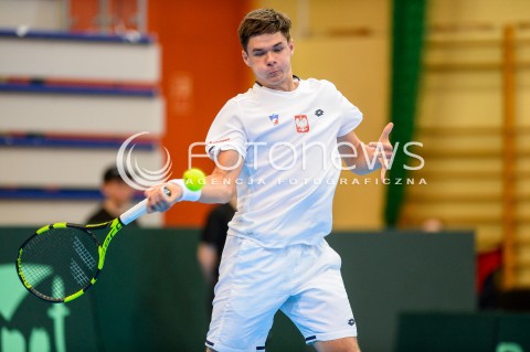  07.04.2018 SOPOT<br />DAVIS CUP BNP PARIBAS DRUZYNOWE MISTRZOSTWA SWIATA W TENISIE 2 RUNDA STREFY EURO AFRYKANSKIEJ<br />DAVIS CUP BNP PARIBAS THE WORLD CUP OF TENNIS 2 ROUND EURO AFRICA AREA<br />POLSKA (poland) - ZIMBABWE (zimbabwe)<br />N/Z KAMIL MAJCHRZAK<br /> 