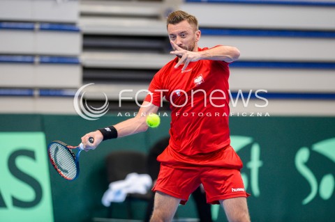  07.04.2018 SOPOT<br />DAVIS CUP BNP PARIBAS DRUZYNOWE MISTRZOSTWA SWIATA W TENISIE 2 RUNDA STREFY EURO AFRYKANSKIEJ<br />DAVIS CUP BNP PARIBAS THE WORLD CUP OF TENNIS 2 ROUND EURO AFRICA AREA<br />POLSKA (poland) - ZIMBABWE (zimbabwe)<br />N/Z MICHAL PRZYSIEZNY<br /> 