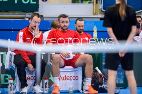  07.04.2018 SOPOT<br />DAVIS CUP BNP PARIBAS DRUZYNOWE MISTRZOSTWA SWIATA W TENISIE 2 RUNDA STREFY EURO AFRYKANSKIEJ<br />DAVIS CUP BNP PARIBAS THE WORLD CUP OF TENNIS 2 ROUND EURO AFRICA AREA<br />POLSKA (poland) - ZIMBABWE (zimbabwe)<br />N/Z MICHAL PRZYSIEZNY<br /> 