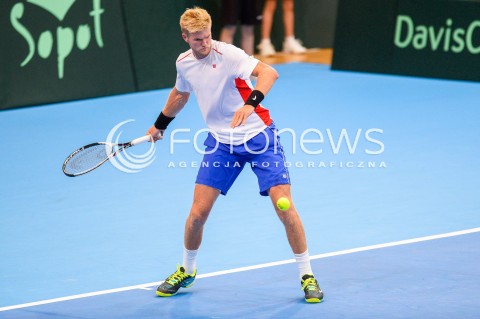  07.04.2018 SOPOT<br />DAVIS CUP BNP PARIBAS DRUZYNOWE MISTRZOSTWA SWIATA W TENISIE 2 RUNDA STREFY EURO AFRYKANSKIEJ<br />DAVIS CUP BNP PARIBAS THE WORLD CUP OF TENNIS 2 ROUND EURO AFRICA AREA<br />POLSKA (poland) - ZIMBABWE (zimbabwe)<br />N/Z BENJAMIN LOCK<br /> 