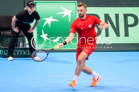  07.04.2018 SOPOT<br />DAVIS CUP BNP PARIBAS DRUZYNOWE MISTRZOSTWA SWIATA W TENISIE 2 RUNDA STREFY EURO AFRYKANSKIEJ<br />DAVIS CUP BNP PARIBAS THE WORLD CUP OF TENNIS 2 ROUND EURO AFRICA AREA<br />POLSKA (poland) - ZIMBABWE (zimbabwe)<br />N/Z MICHAL PRZYSIEZNY<br /> 