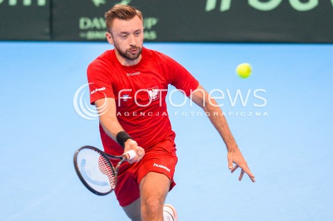 07.04.2018 SOPOT<br />DAVIS CUP BNP PARIBAS DRUZYNOWE MISTRZOSTWA SWIATA W TENISIE 2 RUNDA STREFY EURO AFRYKANSKIEJ<br />DAVIS CUP BNP PARIBAS THE WORLD CUP OF TENNIS 2 ROUND EURO AFRICA AREA<br />POLSKA (poland) - ZIMBABWE (zimbabwe)<br />N/Z MICHAL PRZYSIEZNY<br /> 