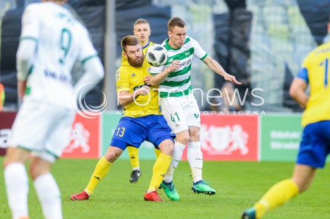  07.04.2018 GDANSK<br />PILKA NOZNA - EKSTRAKLASA SEZON 2017/2018<br />MECZ LECHIA GDANSK - ARKA GDYNIA<br />N/Z GRZEGORZ PIESIO PAWEL STOLARSKI<br /> 