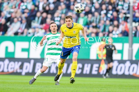  07.04.2018 GDANSK<br />PILKA NOZNA - EKSTRAKLASA SEZON 2017/2018<br />MECZ LECHIA GDANSK - ARKA GDYNIA<br />N/Z SLAWOMIR PESZKO DAMIAN ZBOZIEN<br /> 