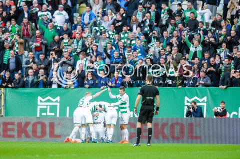  07.04.2018 GDANSK<br />PILKA NOZNA - EKSTRAKLASA SEZON 2017/2018<br />MECZ LECHIA GDANSK - ARKA GDYNIA<br />N/Z SLAWOMIR PESZKO BRAMKA GOL NA 2:0<br /> 