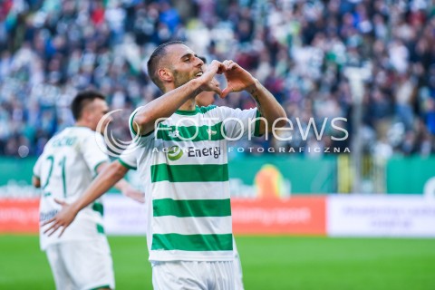  07.04.2018 GDANSK<br />PILKA NOZNA - EKSTRAKLASA SEZON 2017/2018<br />MECZ LECHIA GDANSK - ARKA GDYNIA<br />N/Z FLAVIO PAIXAO RZUT KARNY BRAMKA GOL NA 3:0 RADOSC<br /> 