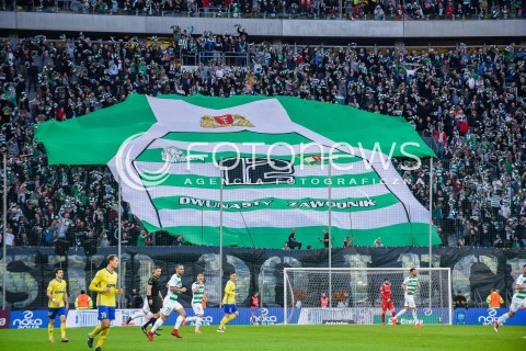  07.04.2018 GDANSK<br />PILKA NOZNA - EKSTRAKLASA SEZON 2017/2018<br />MECZ LECHIA GDANSK - ARKA GDYNIA<br />N/Z KIBICE LECHII GDANSK DWUNASTY ZAWODNIK OPRAWA<br /> 