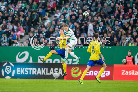  07.04.2018 GDANSK<br />PILKA NOZNA - EKSTRAKLASA SEZON 2017/2018<br />MECZ LECHIA GDANSK - ARKA GDYNIA<br />N/Z ADAM MARCINIAK PAWEL STOLARSKI<br /> 