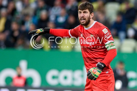  07.04.2018 GDANSK<br />PILKA NOZNA - EKSTRAKLASA SEZON 2017/2018<br />MECZ LECHIA GDANSK - ARKA GDYNIA<br />N/Z DUSAN KUCIAK SYLWETKA PORTRET<br /> 