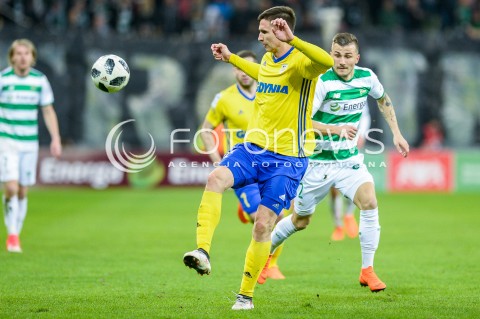  07.04.2018 GDANSK<br />PILKA NOZNA - EKSTRAKLASA SEZON 2017/2018<br />MECZ LECHIA GDANSK - ARKA GDYNIA<br />N/Z MACIEJ JANKOWSKI<br /> 