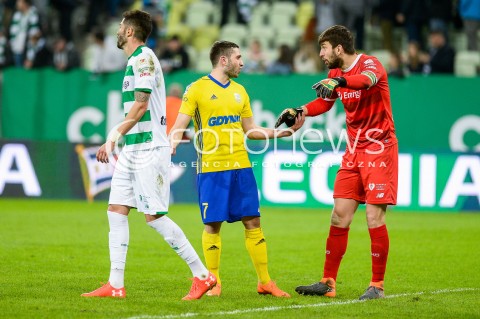  07.04.2018 GDANSK<br />PILKA NOZNA - EKSTRAKLASA SEZON 2017/2018<br />MECZ LECHIA GDANSK - ARKA GDYNIA<br />N/Z LUKA ZARANDIA DUSAN KUCIAK<br /> 