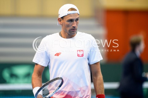  08.04.2018 SOPOT<br />DAVIS CUP BNP PARIBAS DRUZYNOWE MISTRZOSTWA SWIATA W TENISIE 2 RUNDA STREFY EURO AFRYKANSKIEJ<br />DAVIS CUP BNP PARIBAS THE WORLD CUP OF TENNIS 2 ROUND EURO AFRICA AREA<br />POLSKA (poland) - ZIMBABWE (zimbabwe)<br />N/Z LUKASZ KUBOT SYLWETKA<br /> 