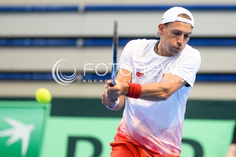  08.04.2018 SOPOT<br />DAVIS CUP BNP PARIBAS DRUZYNOWE MISTRZOSTWA SWIATA W TENISIE 2 RUNDA STREFY EURO AFRYKANSKIEJ<br />DAVIS CUP BNP PARIBAS THE WORLD CUP OF TENNIS 2 ROUND EURO AFRICA AREA<br />POLSKA (poland) - ZIMBABWE (zimbabwe)<br />N/Z LUKASZ KUBOT<br /> 