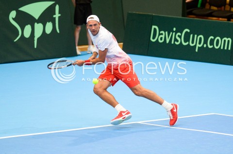  08.04.2018 SOPOT<br />DAVIS CUP BNP PARIBAS DRUZYNOWE MISTRZOSTWA SWIATA W TENISIE 2 RUNDA STREFY EURO AFRYKANSKIEJ<br />DAVIS CUP BNP PARIBAS THE WORLD CUP OF TENNIS 2 ROUND EURO AFRICA AREA<br />POLSKA (poland) - ZIMBABWE (zimbabwe)<br />N/Z LUKASZ KUBOT<br /> 