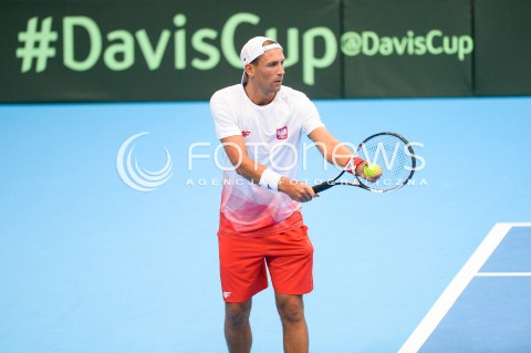  08.04.2018 SOPOT<br />DAVIS CUP BNP PARIBAS DRUZYNOWE MISTRZOSTWA SWIATA W TENISIE 2 RUNDA STREFY EURO AFRYKANSKIEJ<br />DAVIS CUP BNP PARIBAS THE WORLD CUP OF TENNIS 2 ROUND EURO AFRICA AREA<br />POLSKA (poland) - ZIMBABWE (zimbabwe)<br />N/Z LUKASZ KUBOT<br /> 