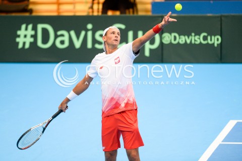  08.04.2018 SOPOT<br />DAVIS CUP BNP PARIBAS DRUZYNOWE MISTRZOSTWA SWIATA W TENISIE 2 RUNDA STREFY EURO AFRYKANSKIEJ<br />DAVIS CUP BNP PARIBAS THE WORLD CUP OF TENNIS 2 ROUND EURO AFRICA AREA<br />POLSKA (poland) - ZIMBABWE (zimbabwe)<br />N/Z LUKASZ KUBOT<br /> 