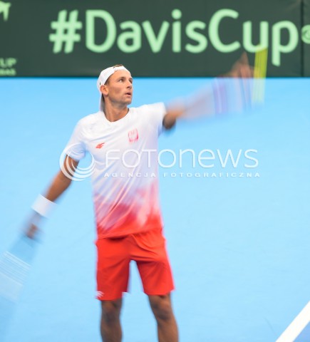  08.04.2018 SOPOT<br />DAVIS CUP BNP PARIBAS DRUZYNOWE MISTRZOSTWA SWIATA W TENISIE 2 RUNDA STREFY EURO AFRYKANSKIEJ<br />DAVIS CUP BNP PARIBAS THE WORLD CUP OF TENNIS 2 ROUND EURO AFRICA AREA<br />POLSKA (poland) - ZIMBABWE (zimbabwe)<br />N/Z LUKASZ KUBOT<br /> 