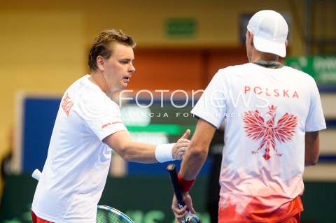  08.04.2018 SOPOT<br />DAVIS CUP BNP PARIBAS DRUZYNOWE MISTRZOSTWA SWIATA W TENISIE 2 RUNDA STREFY EURO AFRYKANSKIEJ<br />DAVIS CUP BNP PARIBAS THE WORLD CUP OF TENNIS 2 ROUND EURO AFRICA AREA<br />POLSKA (poland) - ZIMBABWE (zimbabwe)<br />N/Z MARCIN MATKOWSKI LUKASZ KUBOT<br /> 