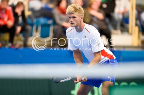  08.04.2018 SOPOT<br />DAVIS CUP BNP PARIBAS DRUZYNOWE MISTRZOSTWA SWIATA W TENISIE 2 RUNDA STREFY EURO AFRYKANSKIEJ<br />DAVIS CUP BNP PARIBAS THE WORLD CUP OF TENNIS 2 ROUND EURO AFRICA AREA<br />POLSKA (poland) - ZIMBABWE (zimbabwe)<br />N/Z BENJAMIN LOCK<br /> 