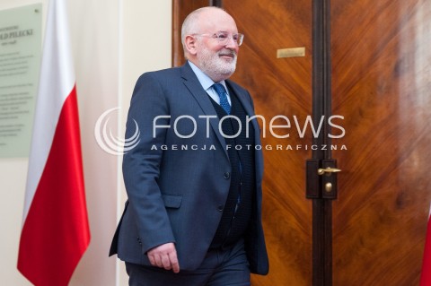  09.04.2018 WARSZAWA<br />SPOTKANIE PREMIERA Z WICEPRZEWODNICZACYM KOMISJI EUROPEJSKIEJ FRANSEM TIMMERMANSEM<br />N/Z WICEPRZEWODNICZACY KOMISJI EUROPEJSKIEJ FRANS TIMMERMANS<br /> 