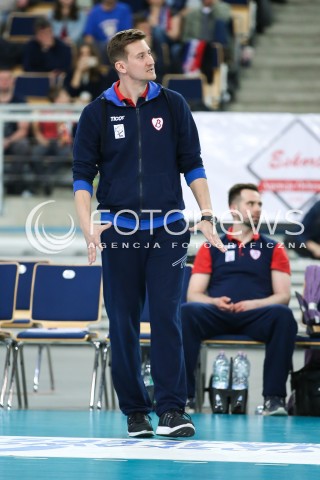  11.04.2018 LODZ SIATKOWKA ORLEN LIGA SEZON 2017/2018 <br />
GROT BUDOWLANI LODZ - CHEMIK POLICE<br />
N/Z TRENER MARIUSZ KRZYSZTALOWICZ<br />
 