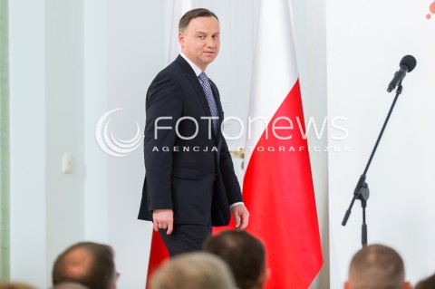  11.04.2018 WARSZAWA PALAC PREZYDENCKI<br />KONFERENCJA WSPOLNIE O KONSTYTUCJI WSPOLNIE O GOSPODARCE<br />N/Z PREZYDENT RP ANDRZEJ DUDA <br /> 