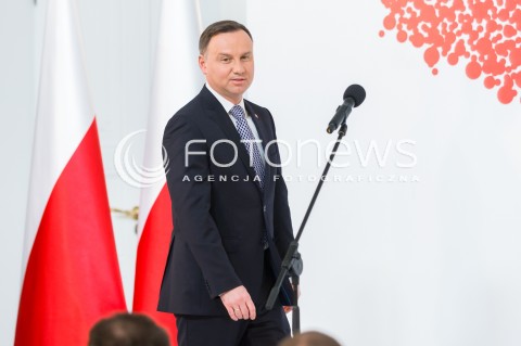  11.04.2018 WARSZAWA PALAC PREZYDENCKI<br />KONFERENCJA WSPOLNIE O KONSTYTUCJI WSPOLNIE O GOSPODARCE<br />N/Z PREZYDENT RP ANDRZEJ DUDA <br /> 