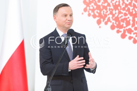  11.04.2018 WARSZAWA PALAC PREZYDENCKI<br />KONFERENCJA WSPOLNIE O KONSTYTUCJI WSPOLNIE O GOSPODARCE<br />N/Z PREZYDENT RP ANDRZEJ DUDA <br /> 