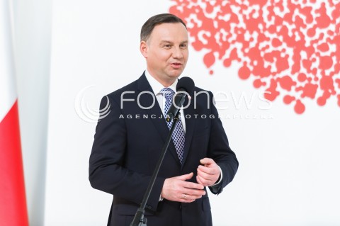  11.04.2018 WARSZAWA PALAC PREZYDENCKI<br />KONFERENCJA WSPOLNIE O KONSTYTUCJI WSPOLNIE O GOSPODARCE<br />N/Z PREZYDENT RP ANDRZEJ DUDA <br /> 