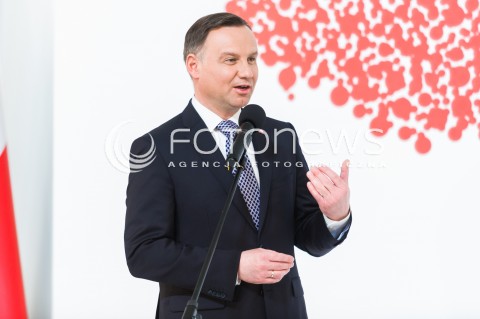  11.04.2018 WARSZAWA PALAC PREZYDENCKI<br />KONFERENCJA WSPOLNIE O KONSTYTUCJI WSPOLNIE O GOSPODARCE<br />N/Z PREZYDENT RP ANDRZEJ DUDA <br /> 