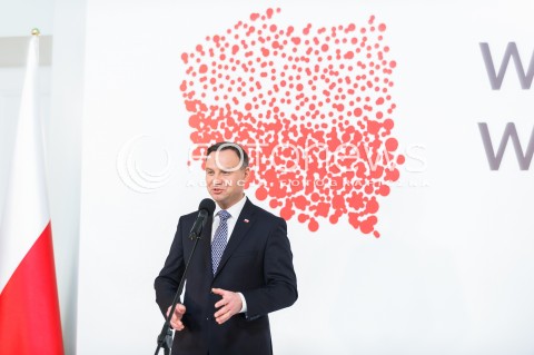  11.04.2018 WARSZAWA PALAC PREZYDENCKI<br />KONFERENCJA WSPOLNIE O KONSTYTUCJI WSPOLNIE O GOSPODARCE<br />N/Z PREZYDENT RP ANDRZEJ DUDA <br /> 