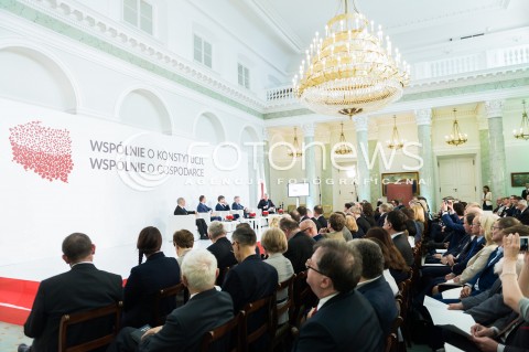  11.04.2018 WARSZAWA PALAC PREZYDENCKI<br />KONFERENCJA WSPOLNIE O KONSTYTUCJI WSPOLNIE O GOSPODARCE<br />N/Z ZAPROSZENI GOSCIE<br /> 