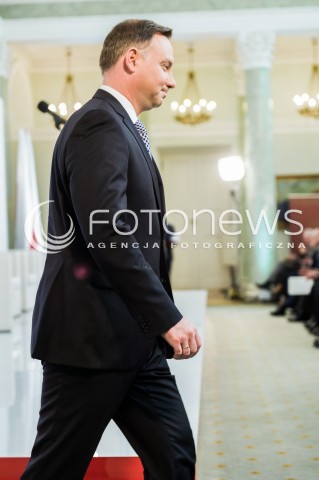  11.04.2018 WARSZAWA PALAC PREZYDENCKI<br />KONFERENCJA WSPOLNIE O KONSTYTUCJI WSPOLNIE O GOSPODARCE<br />N/Z PREZYDENT RP ANDRZEJ DUDA <br /> 