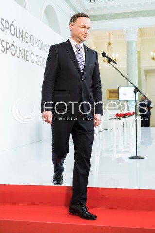  11.04.2018 WARSZAWA PALAC PREZYDENCKI<br />KONFERENCJA WSPOLNIE O KONSTYTUCJI WSPOLNIE O GOSPODARCE<br />N/Z PREZYDENT RP ANDRZEJ DUDA <br /> 