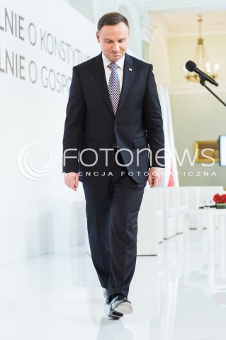  11.04.2018 WARSZAWA PALAC PREZYDENCKI<br />KONFERENCJA WSPOLNIE O KONSTYTUCJI WSPOLNIE O GOSPODARCE<br />N/Z PREZYDENT RP ANDRZEJ DUDA <br /> 
