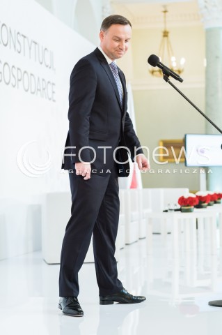  11.04.2018 WARSZAWA PALAC PREZYDENCKI<br />KONFERENCJA WSPOLNIE O KONSTYTUCJI WSPOLNIE O GOSPODARCE<br />N/Z PREZYDENT RP ANDRZEJ DUDA <br /> 