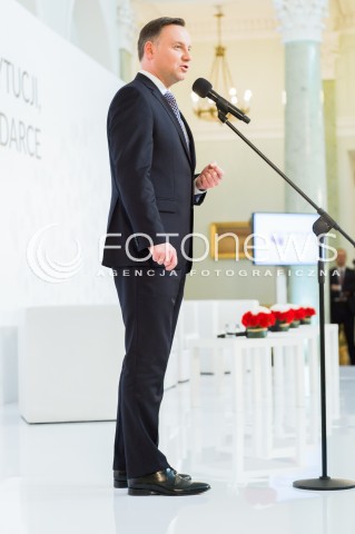  11.04.2018 WARSZAWA PALAC PREZYDENCKI<br />KONFERENCJA WSPOLNIE O KONSTYTUCJI WSPOLNIE O GOSPODARCE<br />N/Z PREZYDENT RP ANDRZEJ DUDA <br /> 