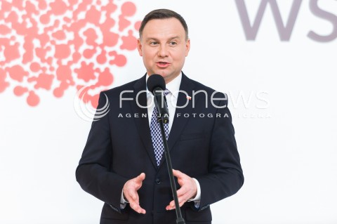  11.04.2018 WARSZAWA PALAC PREZYDENCKI<br />KONFERENCJA WSPOLNIE O KONSTYTUCJI WSPOLNIE O GOSPODARCE<br />N/Z PREZYDENT RP ANDRZEJ DUDA <br /> 