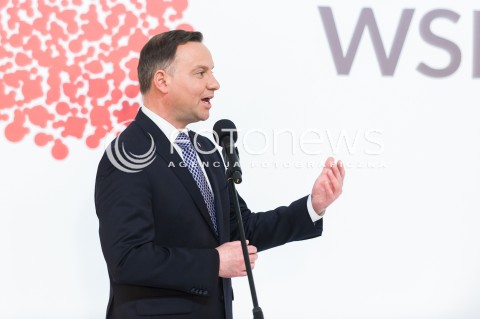  11.04.2018 WARSZAWA PALAC PREZYDENCKI<br />KONFERENCJA WSPOLNIE O KONSTYTUCJI WSPOLNIE O GOSPODARCE<br />N/Z PREZYDENT RP ANDRZEJ DUDA <br /> 