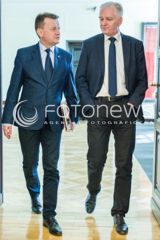  12.04.2018 WARSZAWA<br />POSIEDZENIE RADY MINISTROW<br />N/Z MARIUSZ BLASZCZAK JAROSLAW GOWIN<br /> 