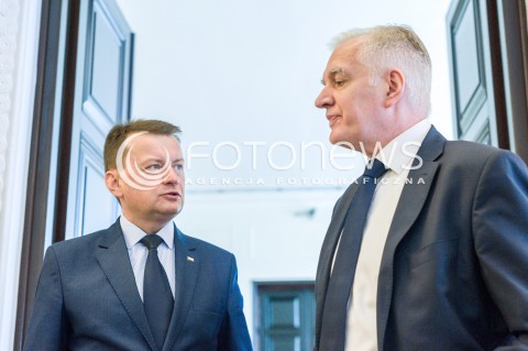  12.04.2018 WARSZAWA<br />POSIEDZENIE RADY MINISTROW<br />N/Z MARIUSZ BLASZCZAK JAROSLAW GOWIN<br /> 