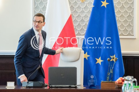  12.04.2018 WARSZAWA<br />POSIEDZENIE RADY MINISTROW<br />N/Z MATEUSZ MORAWIECKI<br /> 