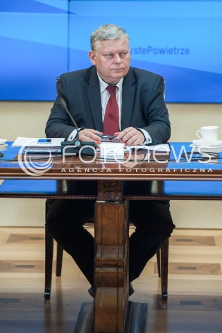  12.04.2018 WARSZAWA<br />POSIEDZENIE KOMITETU STERUJACEGO KRAJOWEGO PROGRAMU OCHRONY POWIETRZA<br />N/Z MAREK SUSKI<br /> 