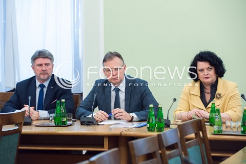  13.04.2018 WARSZAWA SEJM<br />POSIEDZENIE SEJMU<br />N/Z ARKADIUSZ MULARCZYK BARBARA DZIUK BOGDAN RZONCA<br /> 