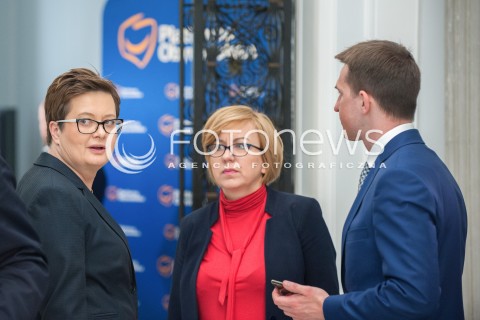  13.04.2018 WARSZAWA SEJM<br />POSIEDZENIE SEJMU<br />N/Z PRZEWODNICZACA NOWOCZESNEJ KATARZYNA LUBNAUER ADAM SZLAPKA PAULINA HENNIG KLOSKA<br /> 