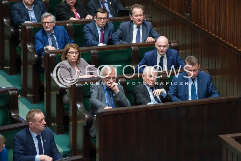  13.04.2018 WARSZAWA SEJM<br />POSIEDZENIE SEJMU<br />N/Z JAROSLAW KACZYNSKI MARIUSZ BLASZCZAK RYSZARD TERLECKI BEATA MAZUREK <br /> 
