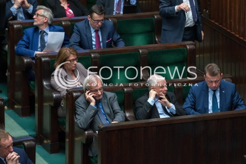  13.04.2018 WARSZAWA SEJM<br />POSIEDZENIE SEJMU<br />N/Z JAROSLAW KACZYNSKI MARIUSZ BLASZCZAK RYSZARD TERLECKI BEATA MAZUREK <br /> 